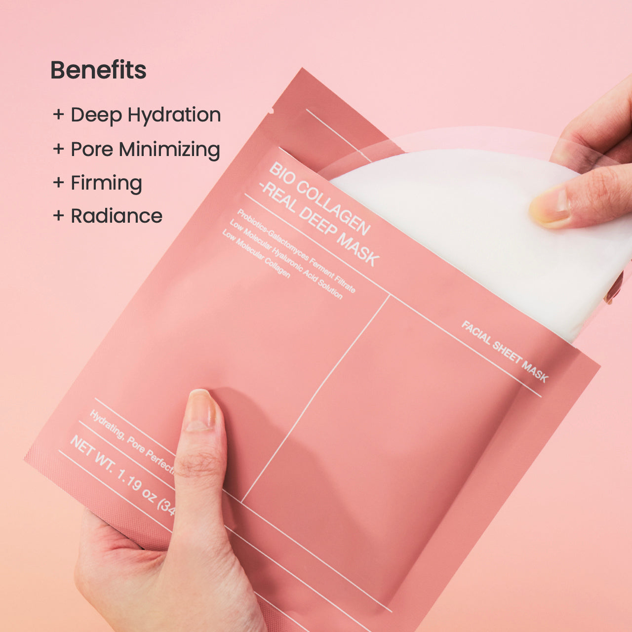 BIODANCE Bio-Collagen Real Deep Mask, Hydrating Overnight Hydrogel Mask, Pore Minimizing, Plumping, Elasticity Improvement, Korean Skincare, Stocking Stuffers for Teen Girls | 1.19oz(34g) x 16ea