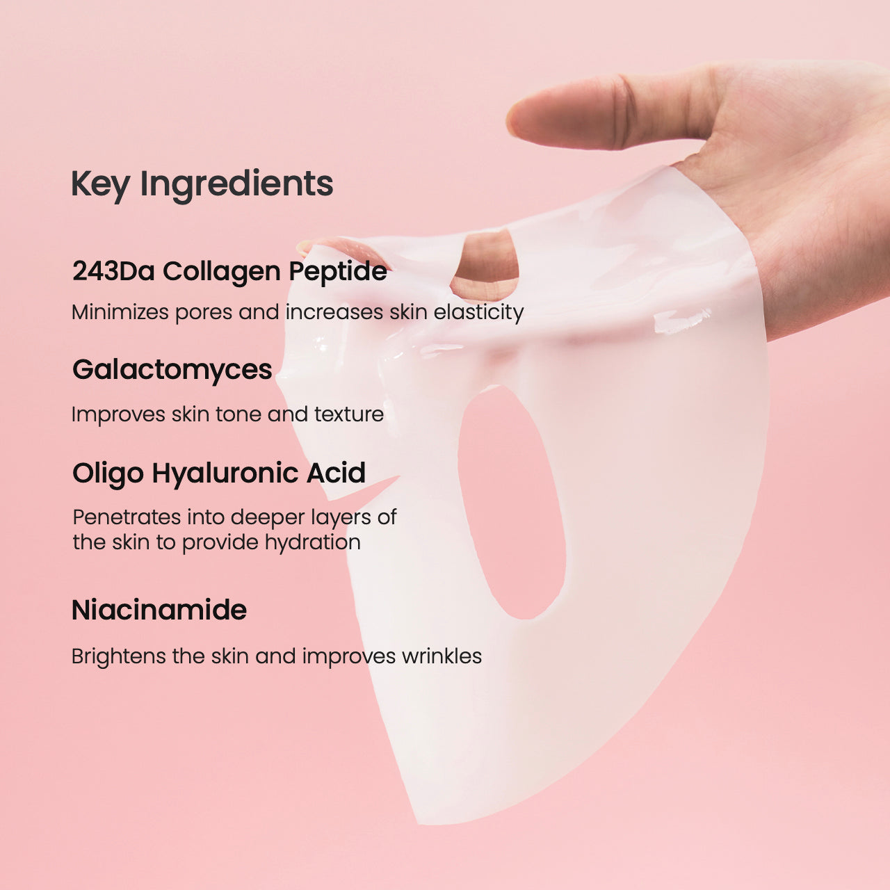 BIODANCE Bio-Collagen Real Deep Mask, Hydrating Overnight Hydrogel Mask, Pore Minimizing, Plumping, Elasticity Improvement, Korean Skincare, Stocking Stuffers for Teen Girls | 1.19oz(34g) x 16ea